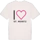 Jag älskar St. Moritz t-shirt stort tryck