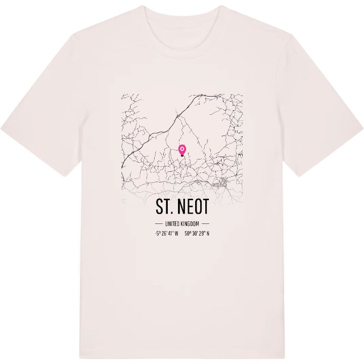 St. Neot karta t-shirt – t-shirt från PinShirt