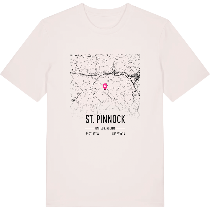 St. Pinnock karta t-shirt – t-shirt från PinShirt
