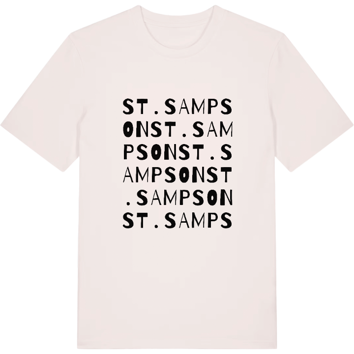 St. Sampson ordlek t-shirt – t-shirt från PinShirt