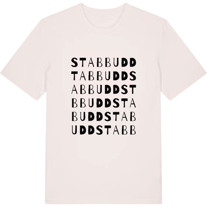 Stabbudd ordlek t-shirt – t-shirt från PinShirt