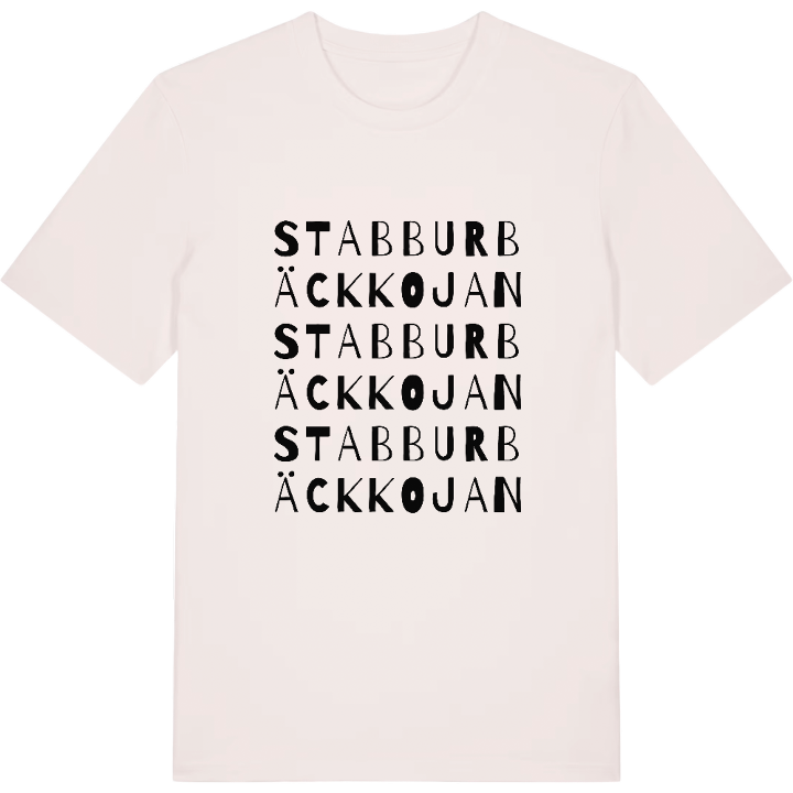 Stabburbäckkojan ordlek t-shirt – t-shirt från PinShirt