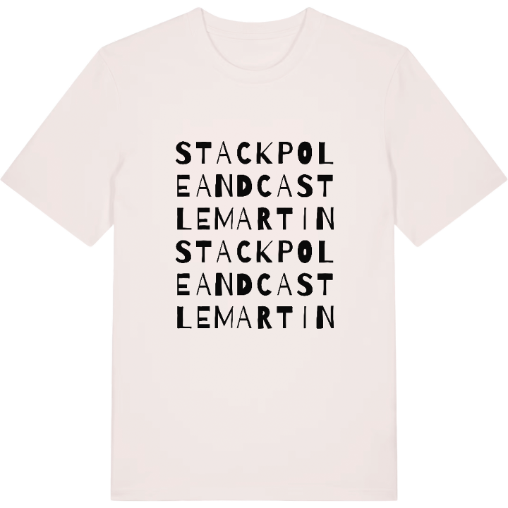Stackpole and Castlemartin ordlek t-shirt – t-shirt från PinShirt