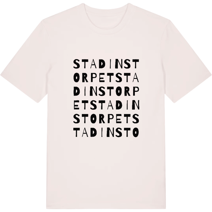 Stadinstorpet ordlek t-shirt – t-shirt från PinShirt