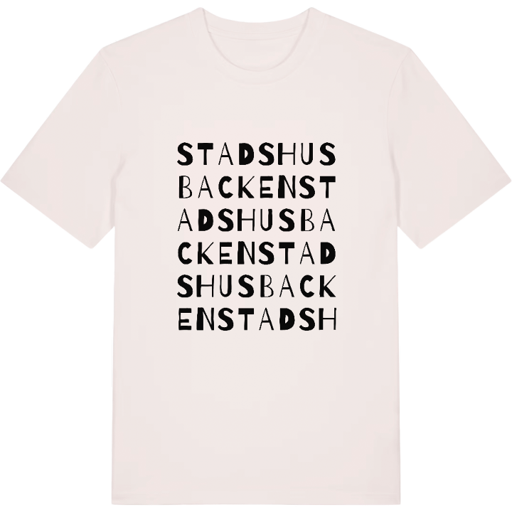 Stadshusbacken ordlek t-shirt – t-shirt från PinShirt