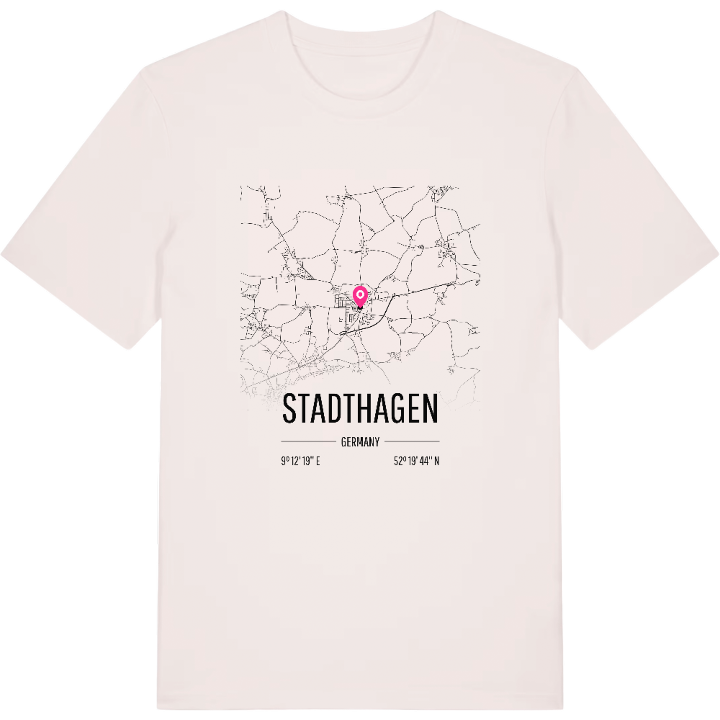 Stadthagen karta t-shirt – t-shirt från PinShirt