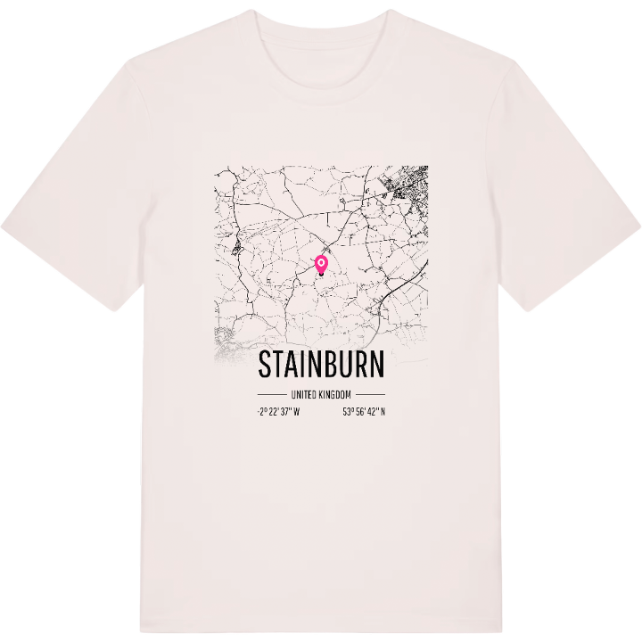 Stainburn karta t-shirt – t-shirt från PinShirt