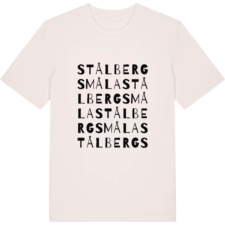 Stålbergsmåla ordlek t-shirt – t-shirt från PinShirt