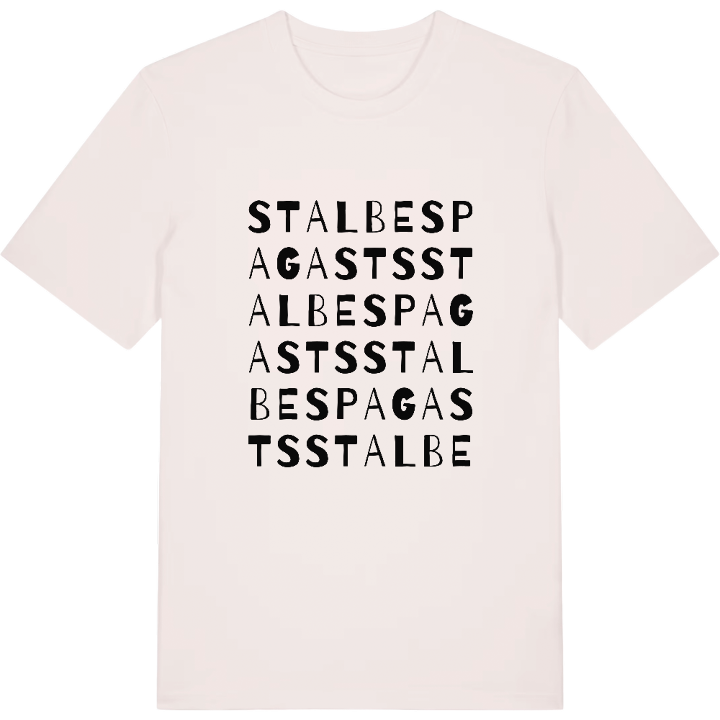 Stalbes pagasts ordlek t-shirt – t-shirt från PinShirt