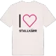 Jag älskar Stallkärr t-shirt stort tryck