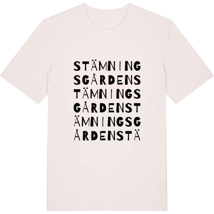 Stämningsgården ordlek t-shirt – t-shirt från PinShirt