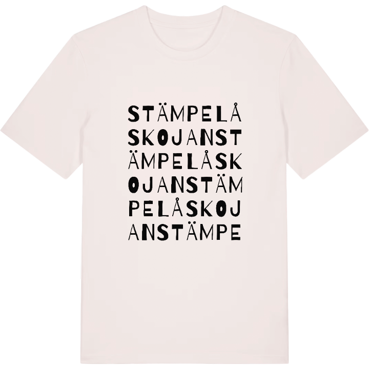 Stämpelåskojan ordlek t-shirt – t-shirt från PinShirt