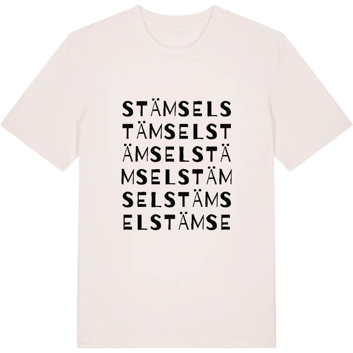Stämsel ordlek t-shirt – t-shirt från PinShirt