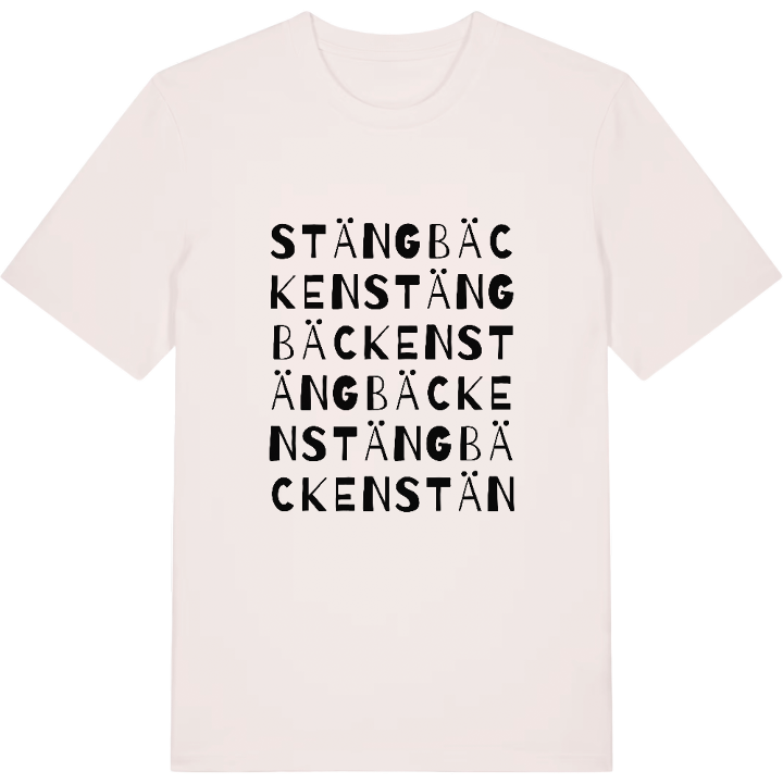 Stängbäcken ordlek t-shirt – t-shirt från PinShirt