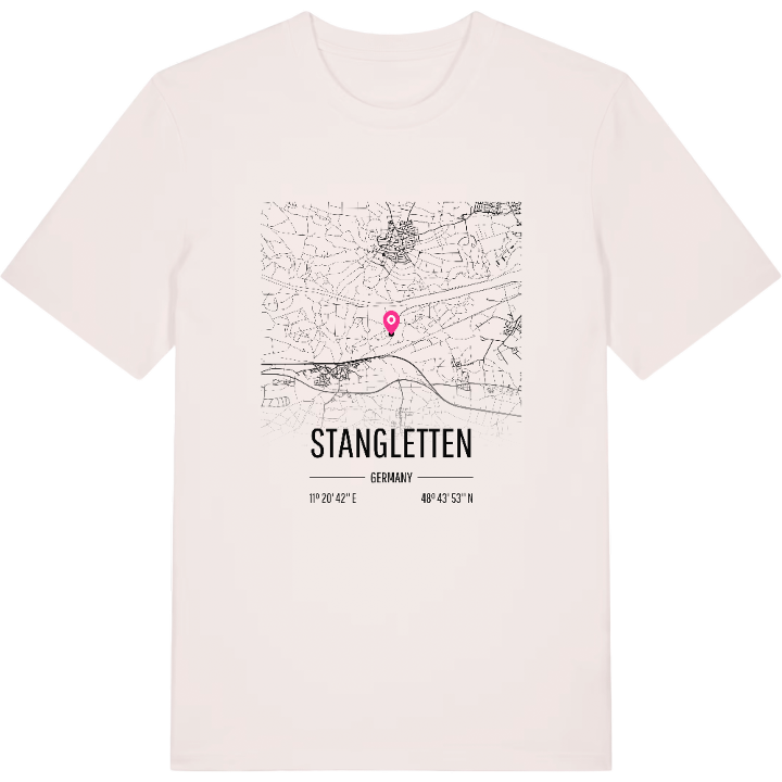 Stangletten karta t-shirt – t-shirt från PinShirt
