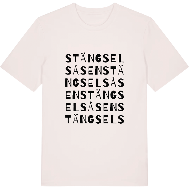 Stängselsåsen ordlek t-shirt – t-shirt från PinShirt