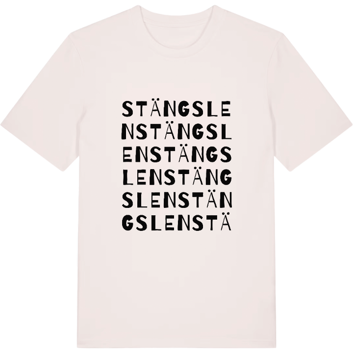 Stängslen ordlek t-shirt – t-shirt från PinShirt