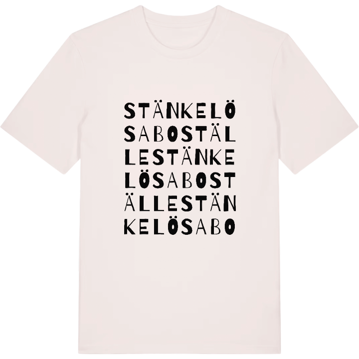 Stänkelösa boställe ordlek t-shirt – t-shirt från PinShirt