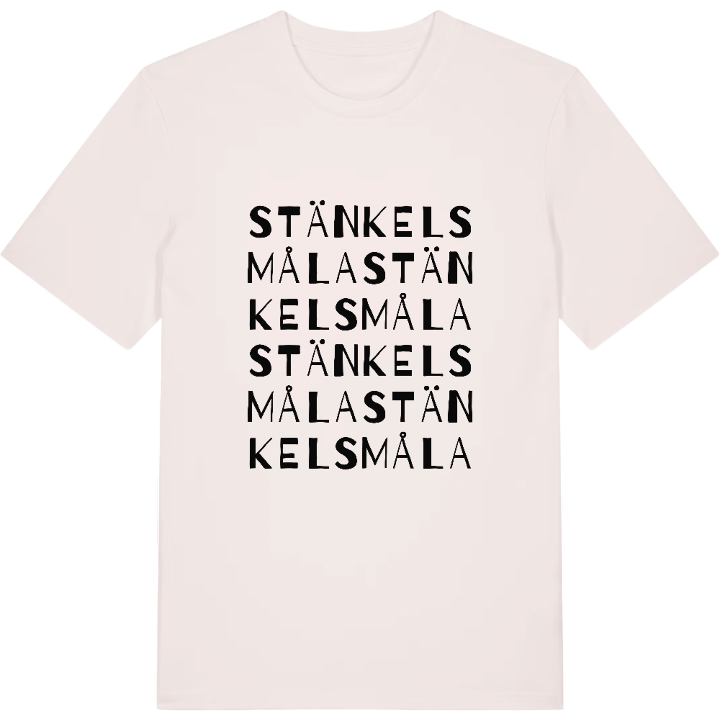 Stänkelsmåla ordlek t-shirt – t-shirt från PinShirt