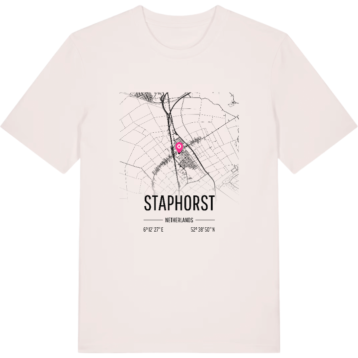 Staphorst karta t-shirt – t-shirt från PinShirt