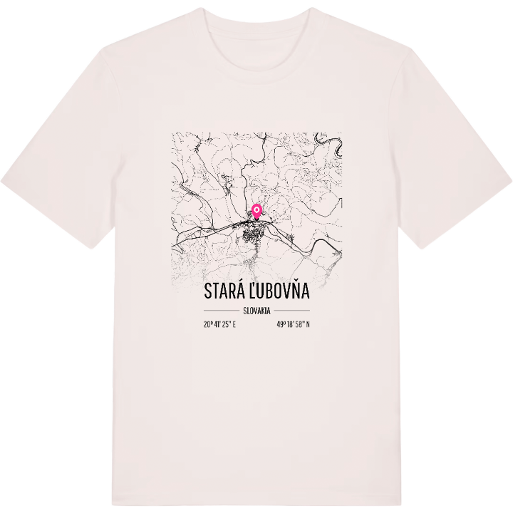 Stará Ľubovňa karta t-shirt – t-shirt från PinShirt
