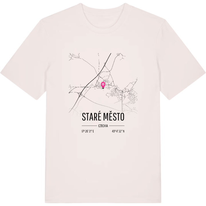 Staré Město karta t-shirt – t-shirt från PinShirt