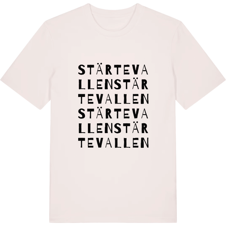 Stärtevallen ordlek t-shirt – t-shirt från PinShirt