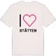 Jag älskar Stätten t-shirt stort tryck