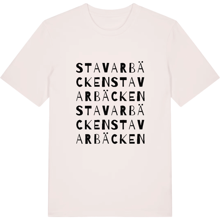 Stavarbäcken ordlek t-shirt – t-shirt från PinShirt