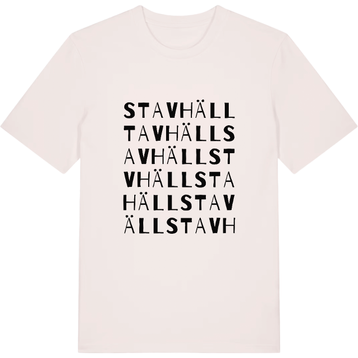 Stavhäll ordlek t-shirt – t-shirt från PinShirt
