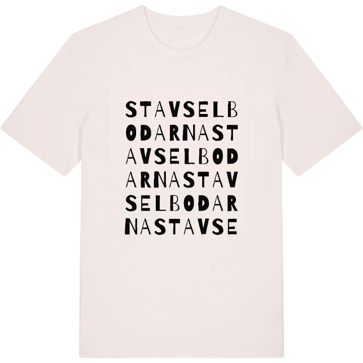 Stavselbodarna ordlek t-shirt – t-shirt från PinShirt