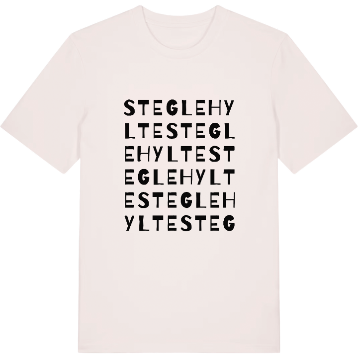 Steglehylte ordlek t-shirt – t-shirt från PinShirt