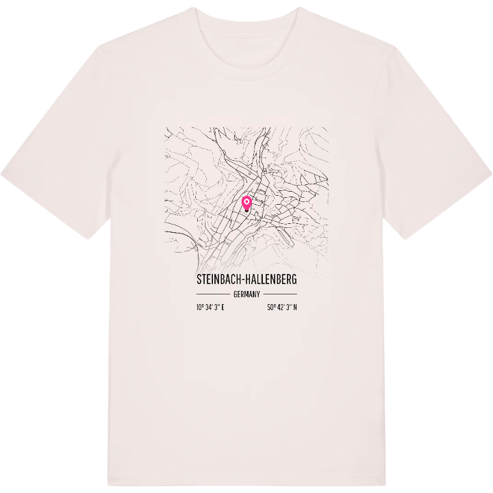 Steinbach-Hallenberg karta t-shirt – t-shirt från PinShirt