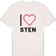 Jag älskar Sten t-shirt stort tryck