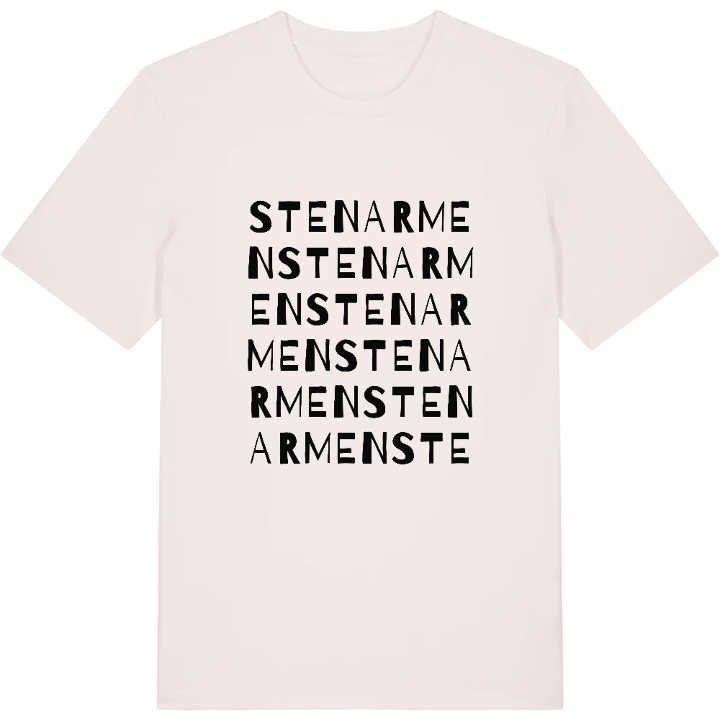 Stenarmen ordlek t-shirt – t-shirt från PinShirt