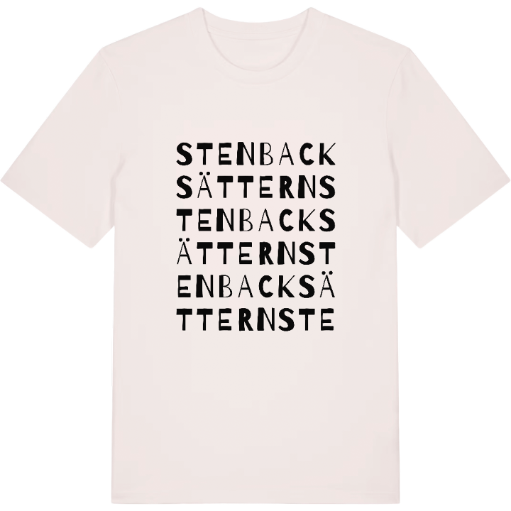 Stenbacksättern ordlek t-shirt – t-shirt från PinShirt