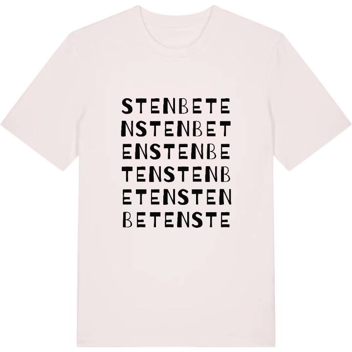 Stenbeten ordlek t-shirt – t-shirt från PinShirt