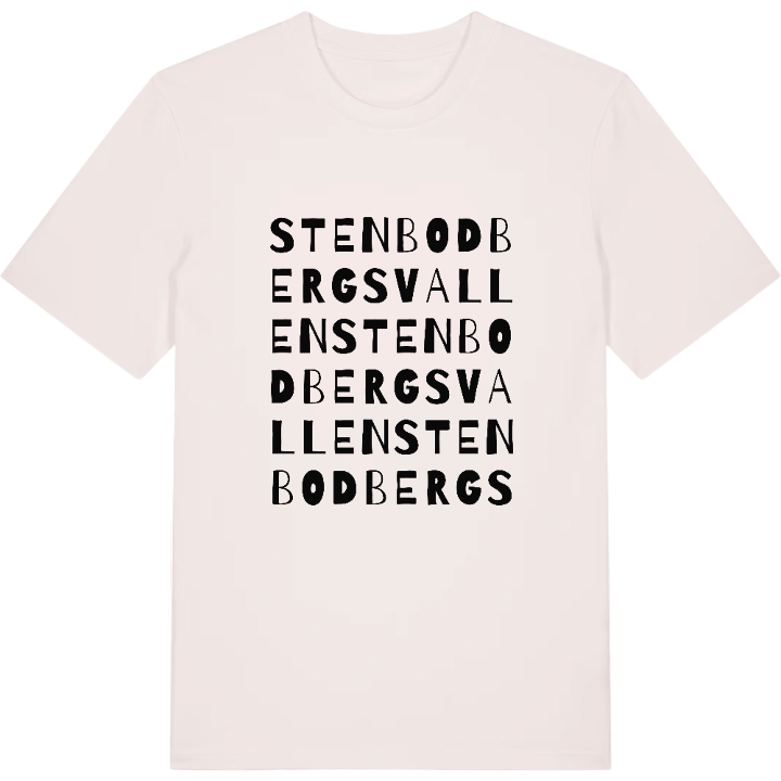 Stenbodbergsvallen ordlek t-shirt – t-shirt från PinShirt
