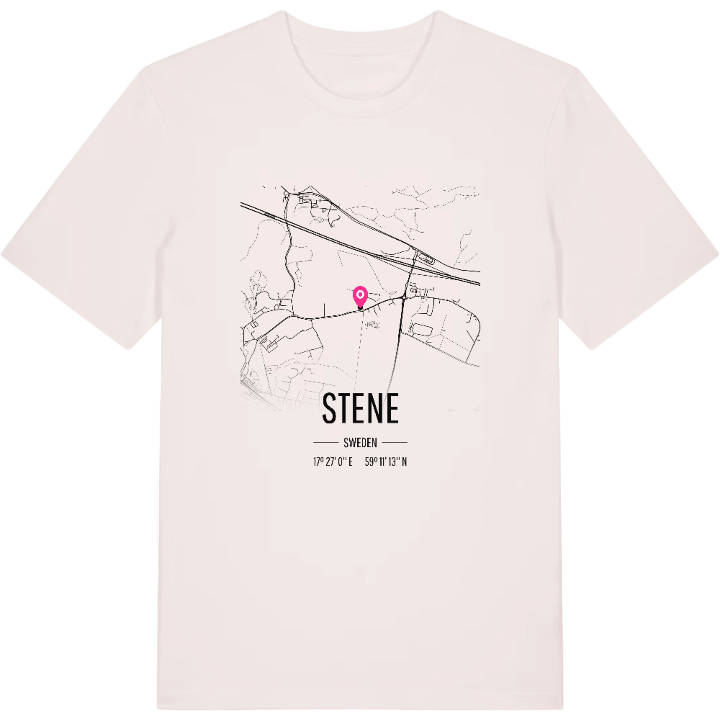 Stene karta t-shirt – t-shirt från PinShirt