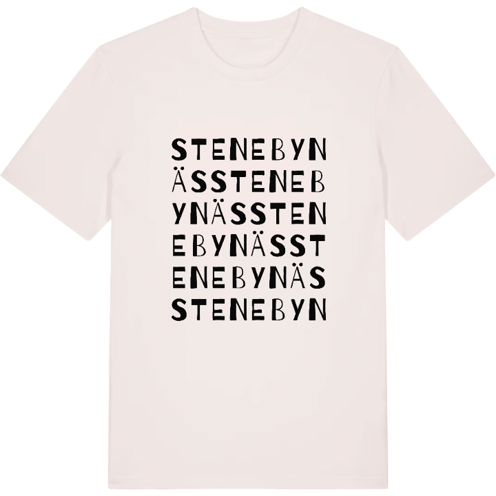Stenebynäs ordlek t-shirt – t-shirt från PinShirt