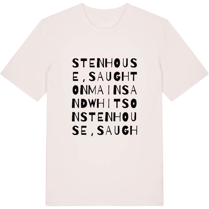Stenhouse, Saughton Mains and Whitson ordlek t-shirt – t-shirt från PinShirt