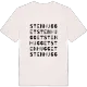 Stenhugget ordlek t-shirt