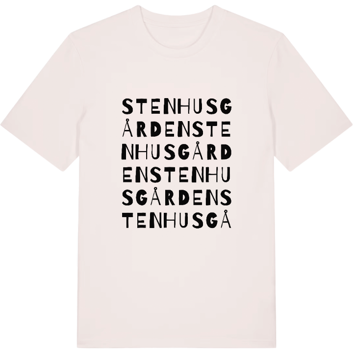 Stenhusgården ordlek t-shirt – t-shirt från PinShirt
