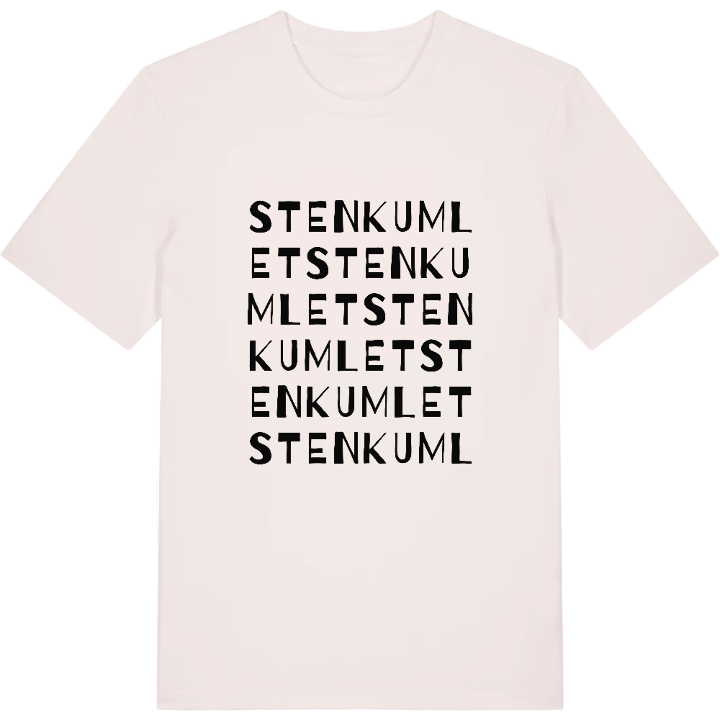 Stenkumlet ordlek t-shirt – t-shirt från PinShirt