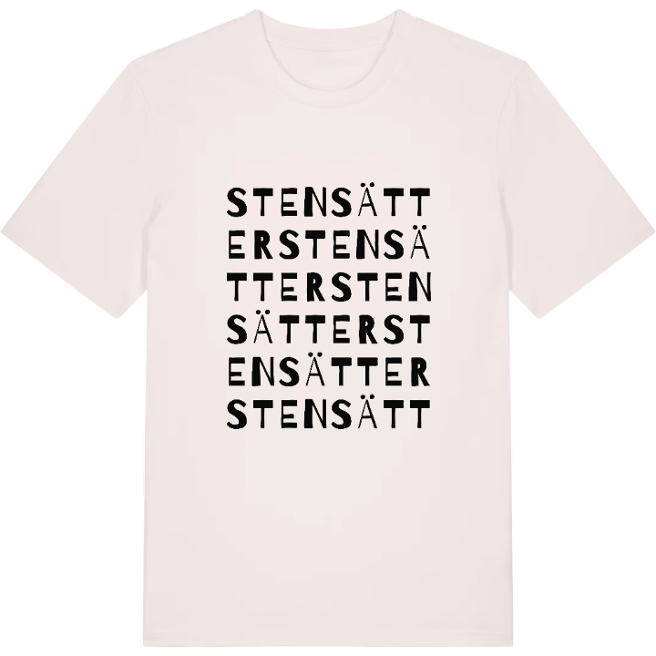Stensätter ordlek t-shirt – t-shirt från PinShirt