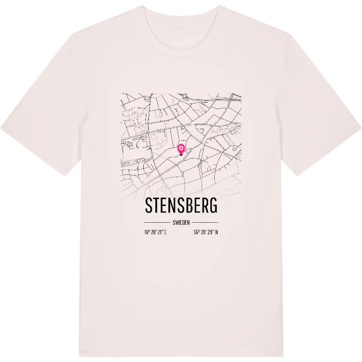 Stensberg karta t-shirt – t-shirt från PinShirt