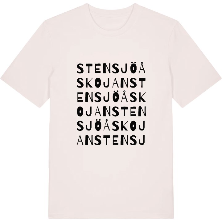 Stensjöåskojan ordlek t-shirt – t-shirt från PinShirt