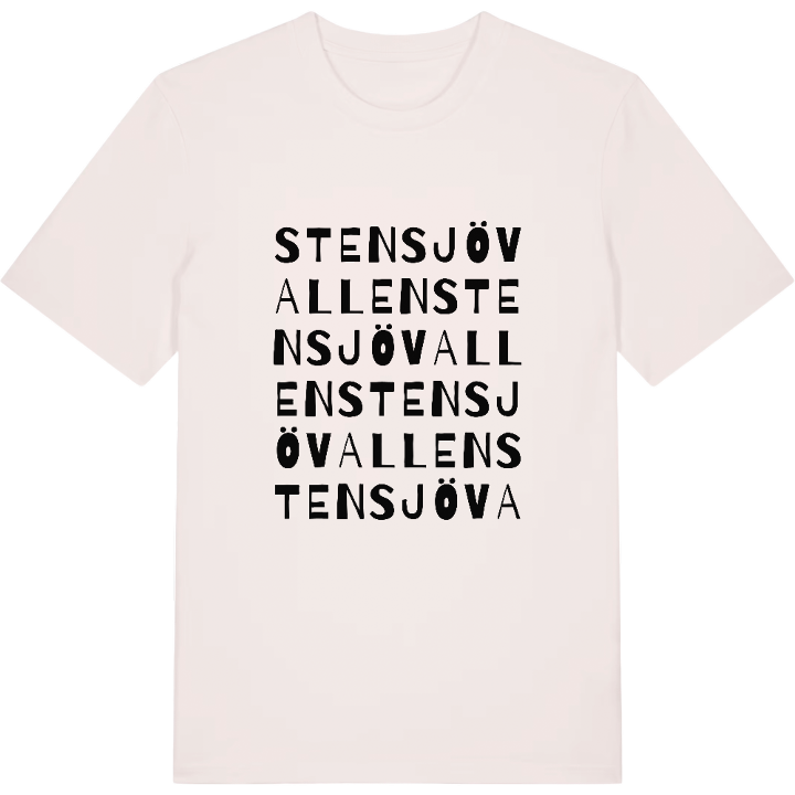 Stensjövallen ordlek t-shirt – t-shirt från PinShirt