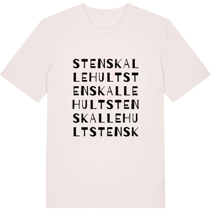 Stenskallehult ordlek t-shirt – t-shirt från PinShirt