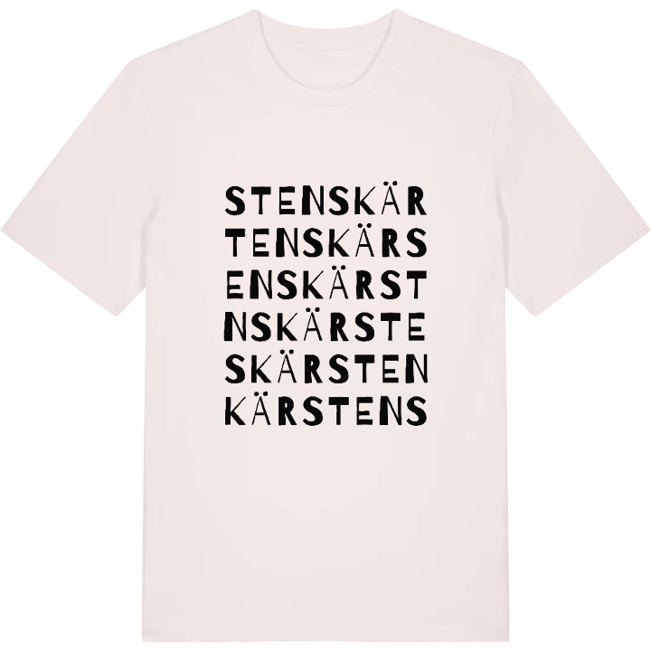 Stenskär ordlek t-shirt – t-shirt från PinShirt